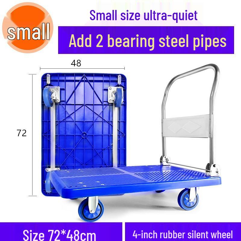 Portable Folding Flatbed Hand Cart for Shopping and Transport