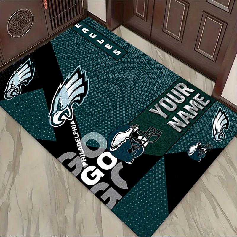 Name Custom Philadelphia Eagles Carpet Rug for Living Room Bedroom Home Sofa Decoration,Kids play Non-slip Floor Mat