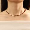 Handcrafted French Design Agate and Freshwater Pearl Necklace