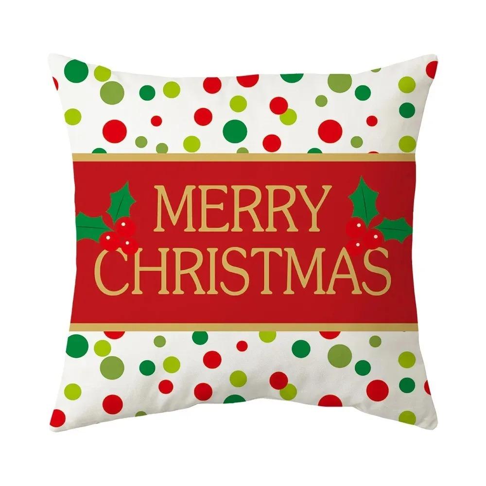 

Наволочки с рождественской тематикой Аксессуары для автомобиля Офис Санта-Клаус Гостиная Диван Домашние наволочки 40x40cm