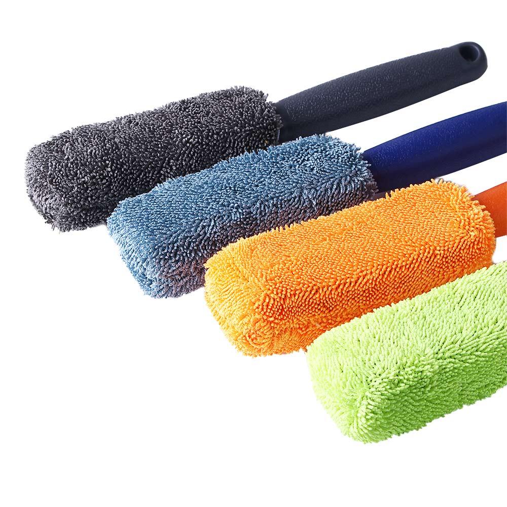 

Handle Cleaner Wash Tools Motorcycle Cleaning Brush Microfiber Car Wash Detailing Wheel Rim Brush