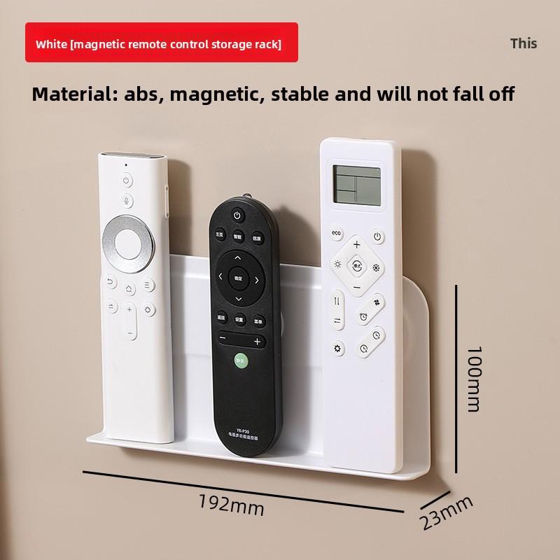 

Бытовой пульт дистанционного управления Магнитный настенный держатель Без отверстий Стойка для хранения контроллеров телевизора и кондиционера белый