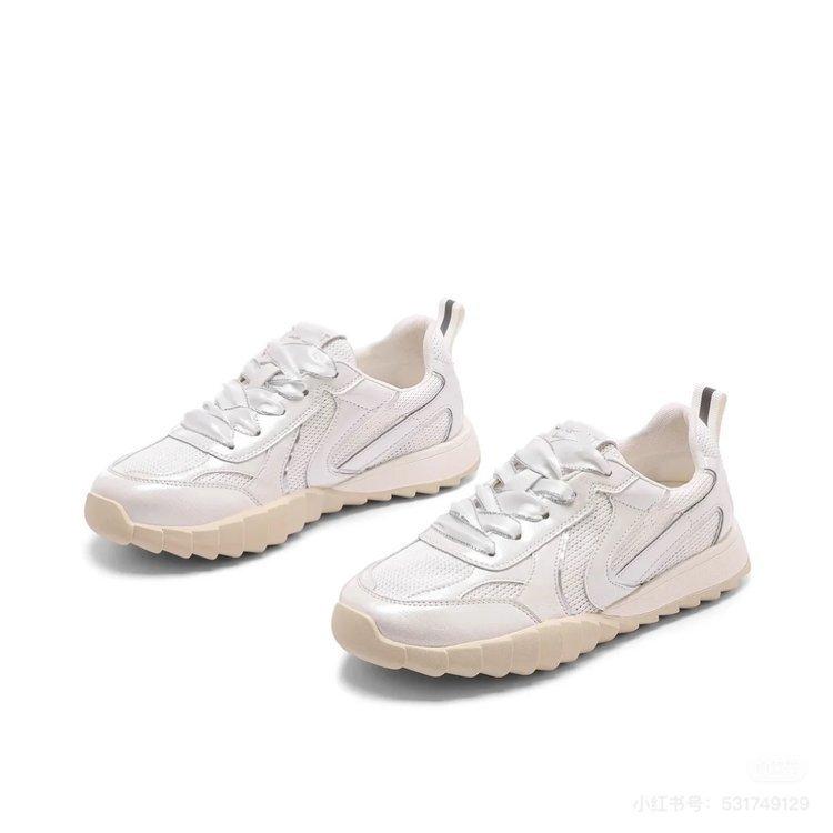 

New mesh breathable sports shoes women s summer casual versatile non-slip mesh shoes soft-soled small white single shoes 35 бежевий