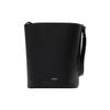 Burberry Logo Embossed Detachable Adjustable Shoulder Strap Magnetic Closure Pebbled Calfskin Bucket Bag Women Handbags Black 80840361