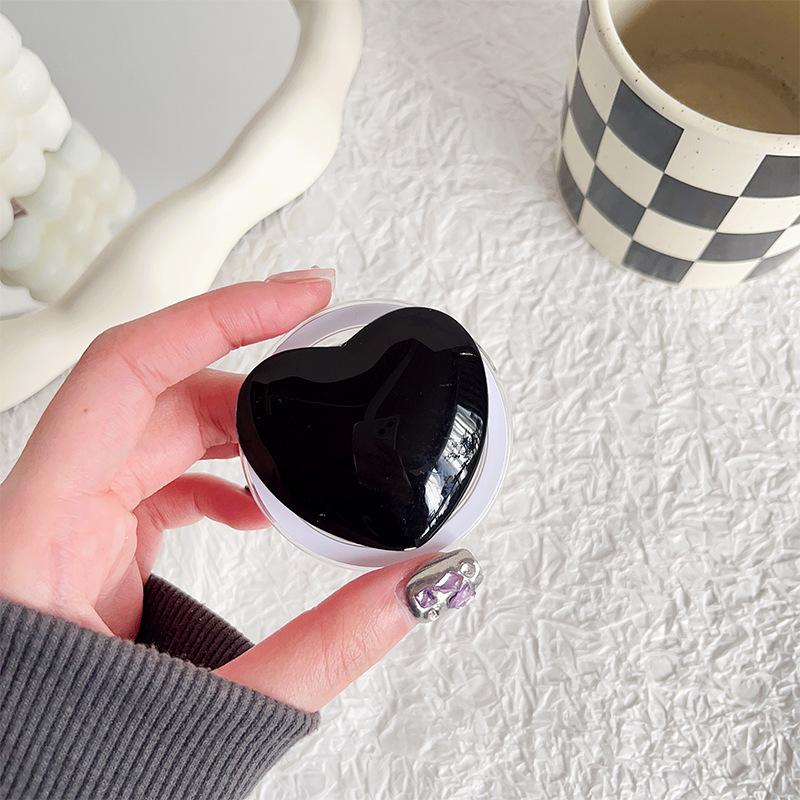 

Симпатичний дизайн із скляним сердечком, магнітна ручка для телефону, тримач, роз’єм, кишеня, підтримка для Magsafe, iPhone, Mac, безіменний палець, безпечна підставка, що розширюється чорний