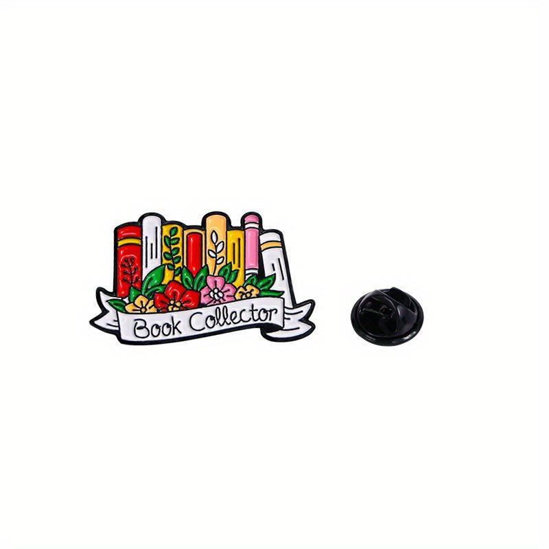 Creative New Magic Book Flower Enamel Bades Lapel Pins For Women Men Fashion Design Floral Brooches