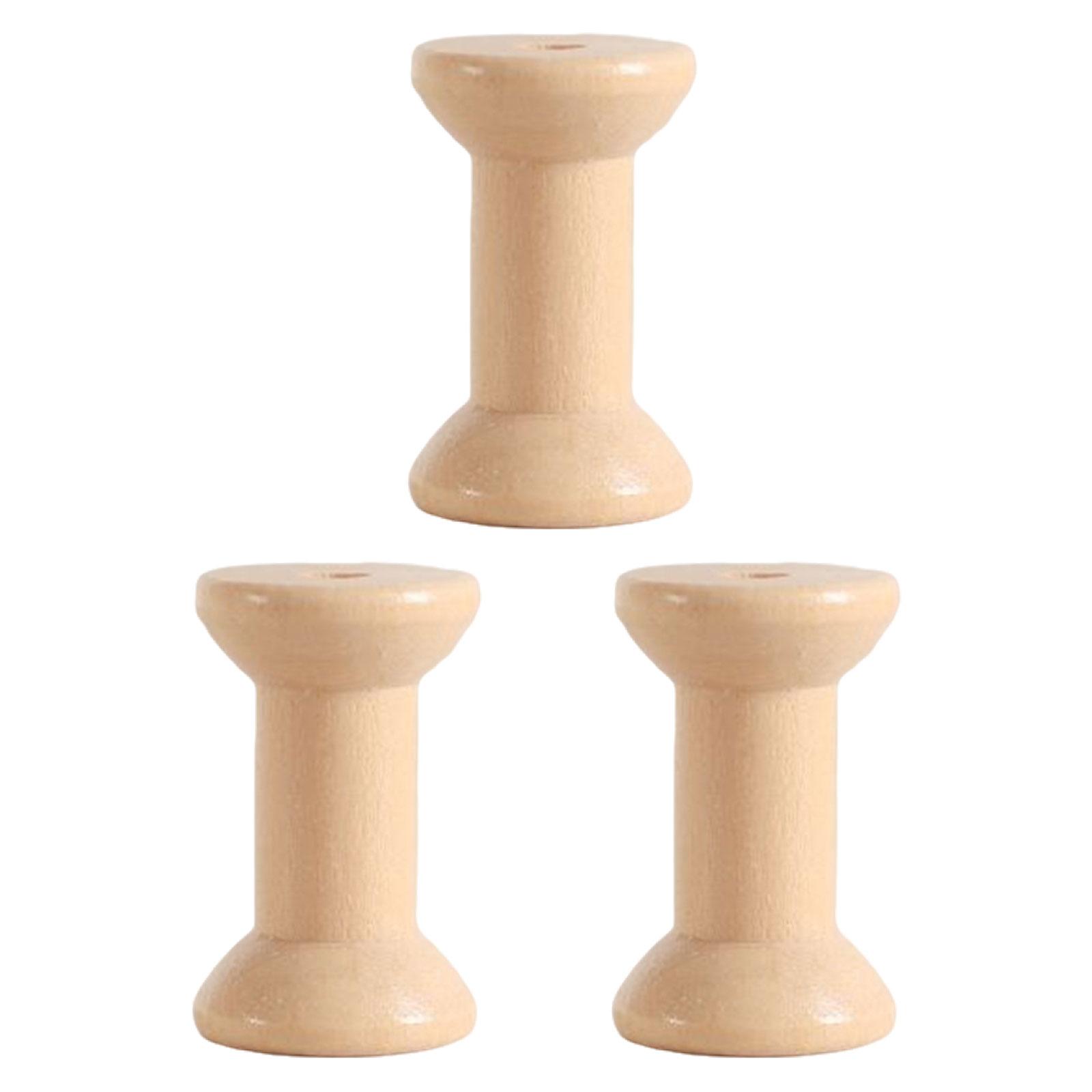 

3 шт. держатель для лент, простые в использовании деревянные проекты, плетение шнуров, швейные машины, обмотка, шпульки, деревянные катушки