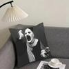 Classic Movie Terrifier Cushion Cover Pillowcase Ultra Soft Skin Friendly Fabric Cloud Like Comfort & Concealed Zipper