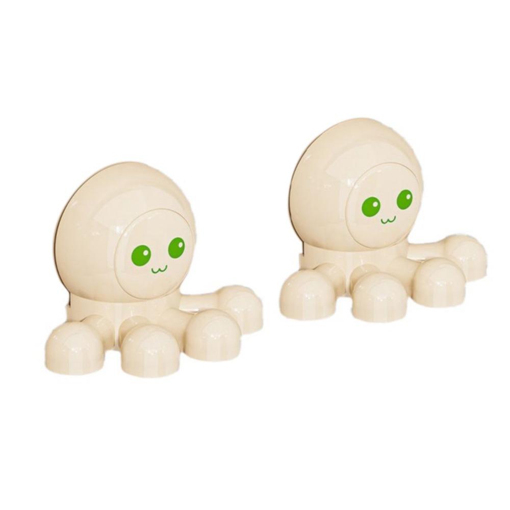 

2 шт. пластиковый держатель для зубных щеток на присоске, экономящий место, милый органайзер для зубных щеток в виде осьминога, многоразовый, настенный