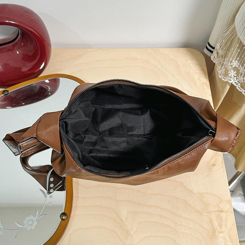 Women's Bag PU Underarm Bag Solid Color Crossbody Bag Shoulder Bag