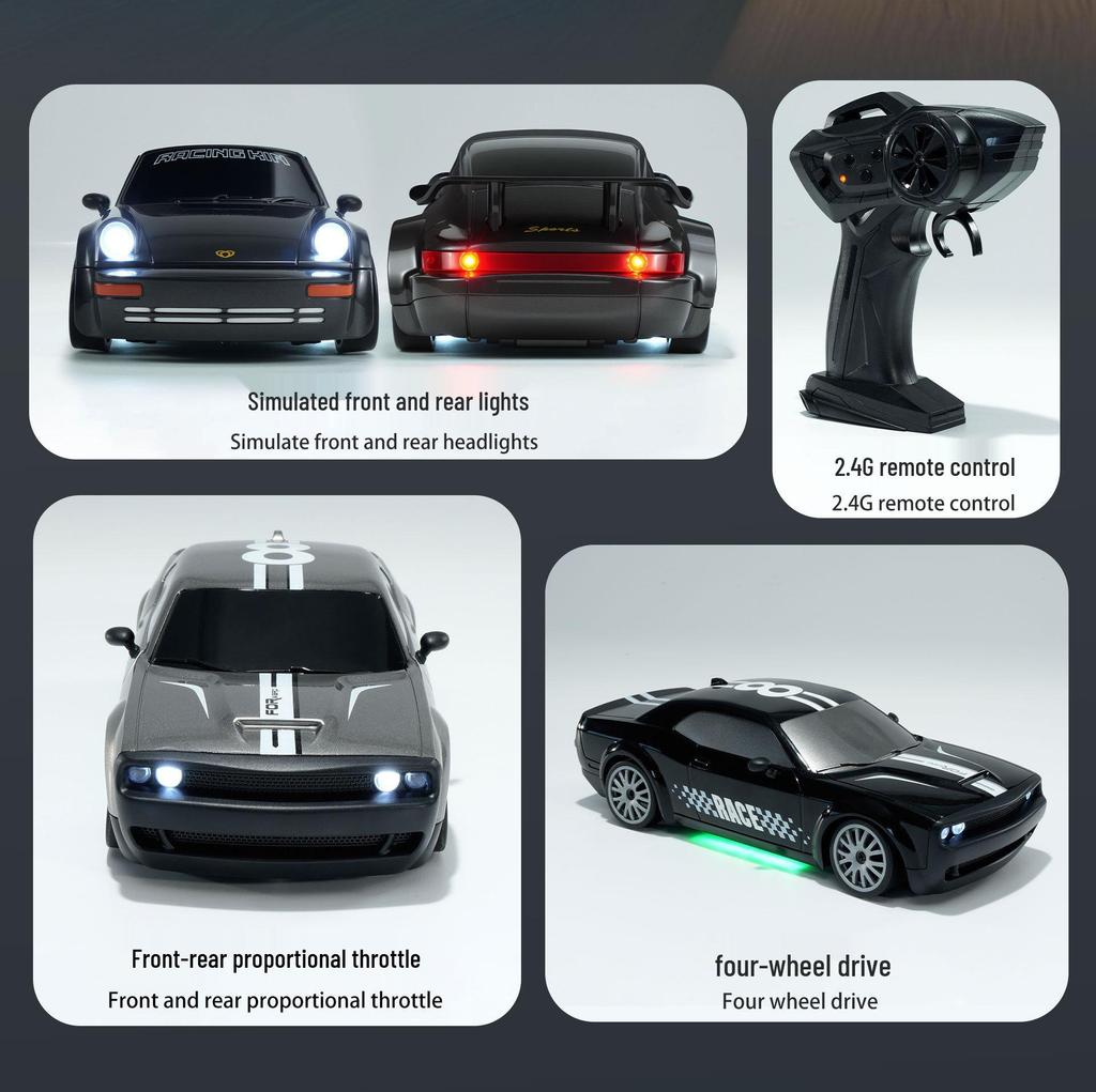 High-Speed 1:20 Remote Control Drift Car for Kids - 2.4G Four-Wheel Drive Toy Racing Model