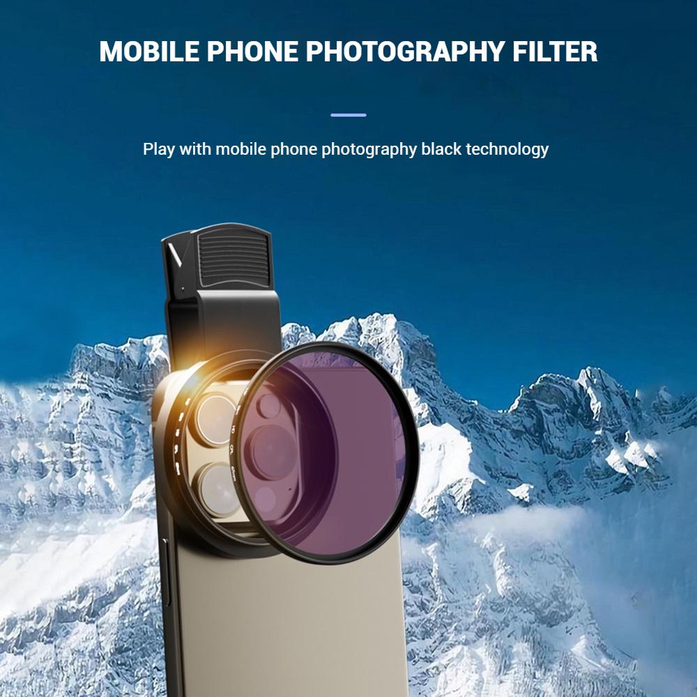 52MM Cpl Universal lens Digital Filter Lens Protector For Smartphone Lens Circular Polarizing Filter Compatible Any Phone Camera