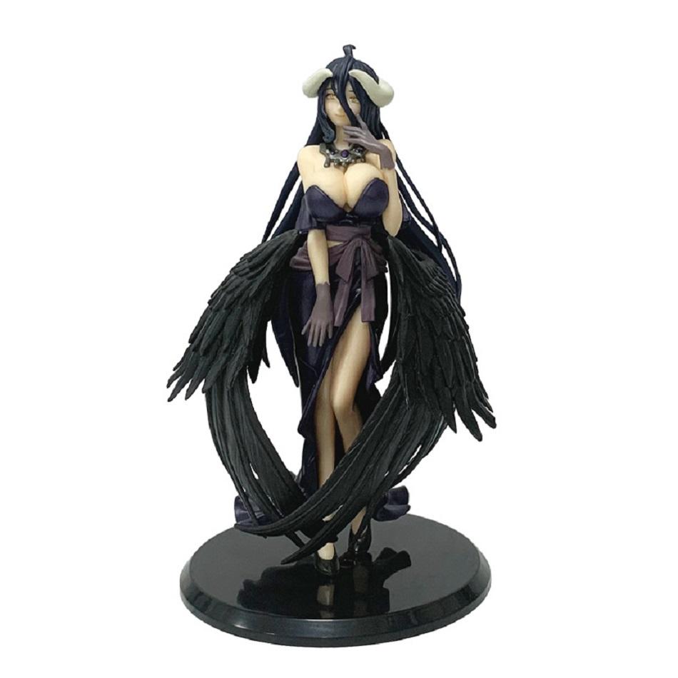 18cm Anime Overlord Figure Albedo Party Dress Series Action Figure Figurine PVC Desktop Car Decoration Collection Model Toy Gift