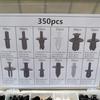 350Pcs Plastic Car Bumper Rivet Door Panel Fastener Trim Clip with Screwdriver