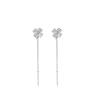 Four-leaf Clover Earrings Korean Version of Versatile Small Fragrant Earrings, Fringed Earrings, Temperament Earrings