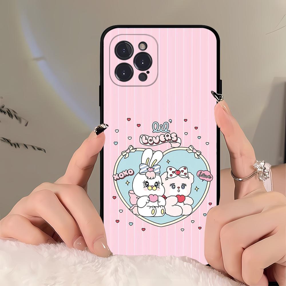 E-Esther B-Bunny Phone Case For iPhone 16 15 14 11 12 13 Mini Pro XS Max Cover 6 7 8 Plus X Funda Shell