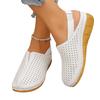 Women Casual Open Back Slingback Sandals Lightweight Breathable Hollow Out Design Slip On Summer Shoes Comfortable Walking Footwear