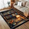 New Arrive! Bookshelf Oil Painting Style Print Carpet for Bedroom Living Room Bedside Sofa Floor Mat Modern Home Decor Area Rugs