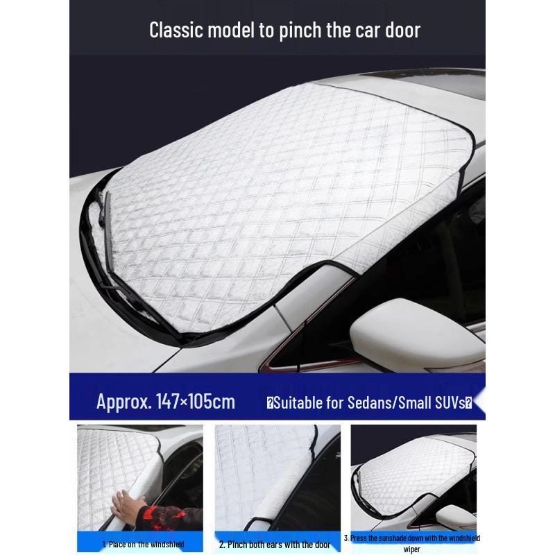 Car Sunshade & Snow Shield: Anti-Freeze, Heat Insulation Cover for Small Cars