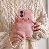 3D Bear Pink Pig Compatible with iPhone 16 Case 15 Pro Max Apple 14/13 Protective Cover
