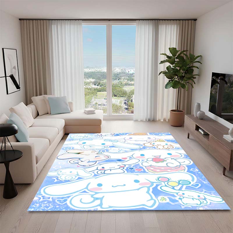1PCCinnamoroll Cartoon Rug, Suitable for Bedrooms, Living Rooms, Sofas, Doormats, and Children's Non-slip Floor Mats.