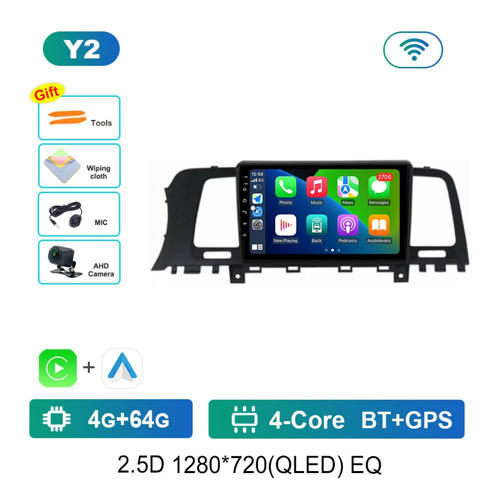 Radio auto cu sistem Android 14 Pentru Nissan Murano Z51 2008 - 2016 Multimedia Stereo Player Video Navigație GPS QLED 2 Din DVD