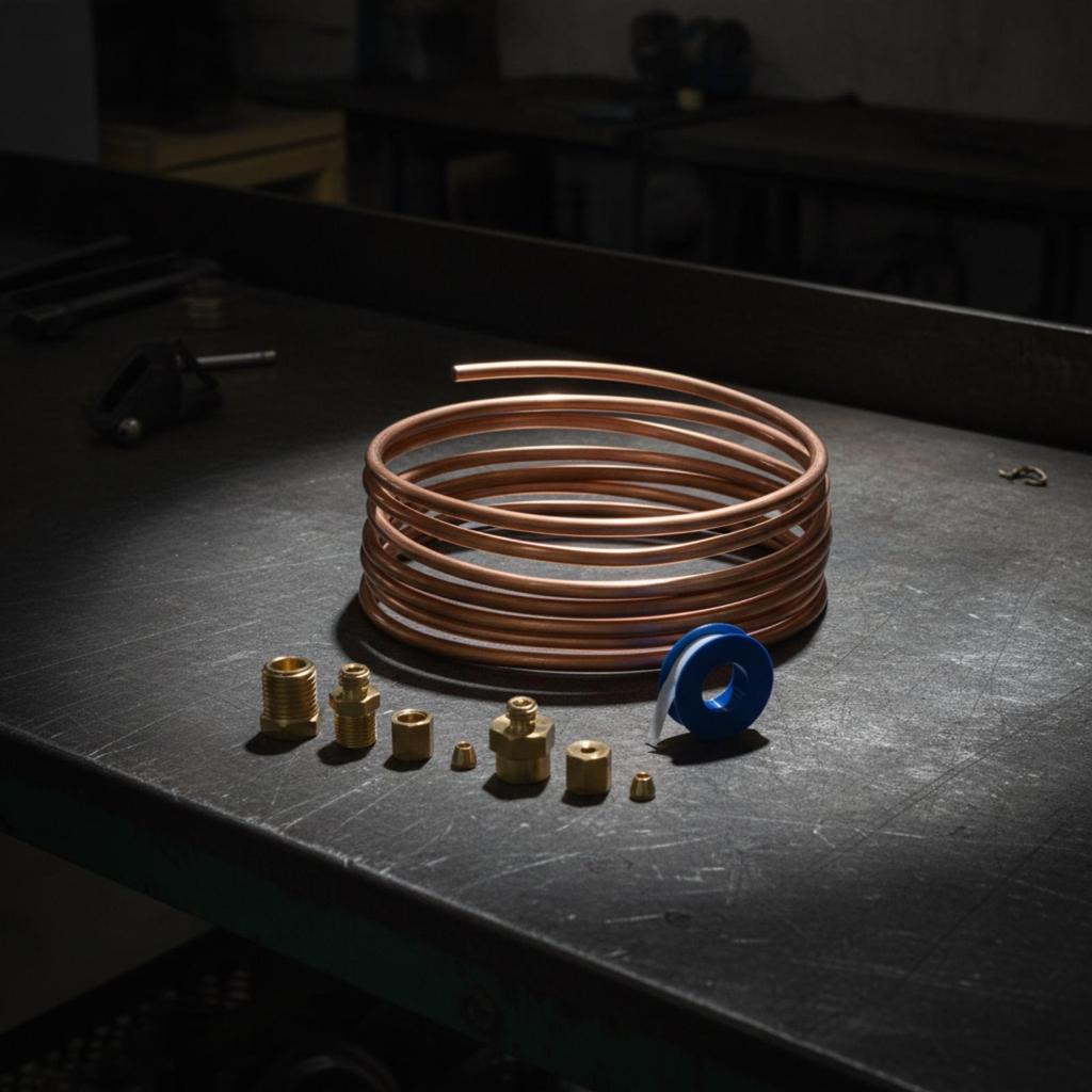 Pressure Gauge Line Kit Leakleak-Proof Hardware Coiled for Mechanics