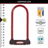 Master Lock Sold Secure Bike D Lock, Key, 280 x 110 mm