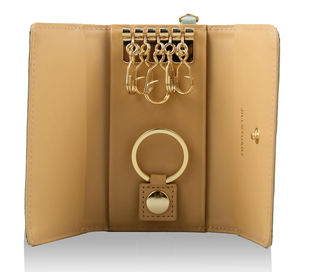 Jill Stuart Eternal Women's Matte Leather Key Case with Ring Motif and Original Charm (JSLW0DK1)