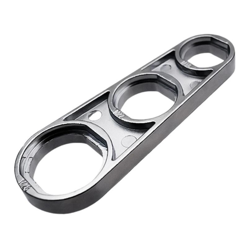 

6 In 1 Faucet Aerator Wrench Plumber Easy-Grip Spout Removal Tool Zinc Alloy Disassembly Wrenches for M18/M18.5/M20/M22/M24/M28 серебряный