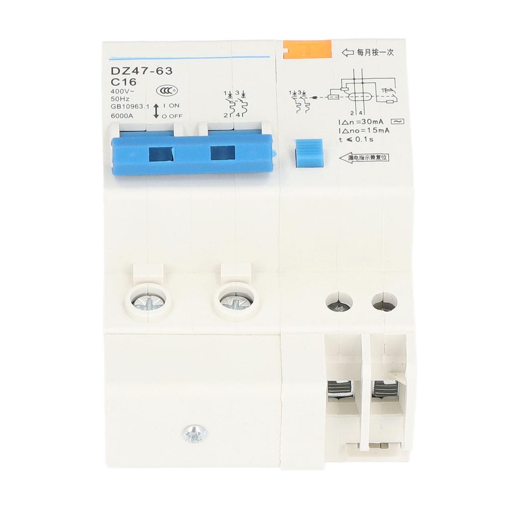 Ground Fault Circuit Breaker Pa66 Leakage Protection Breaker for Engineering 16A 30mA 400V
