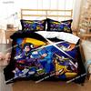 Rockman Megaman Game All Season Bedding Set Printed Bed Set Duvet Cover Sheet Pillowcase Soft Quilt Cover Full Queen King Size