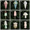 2pcs Cute Artificial Ice Cream Model Small Christmas Tree Hanging Decoration  Home Xmas Decor