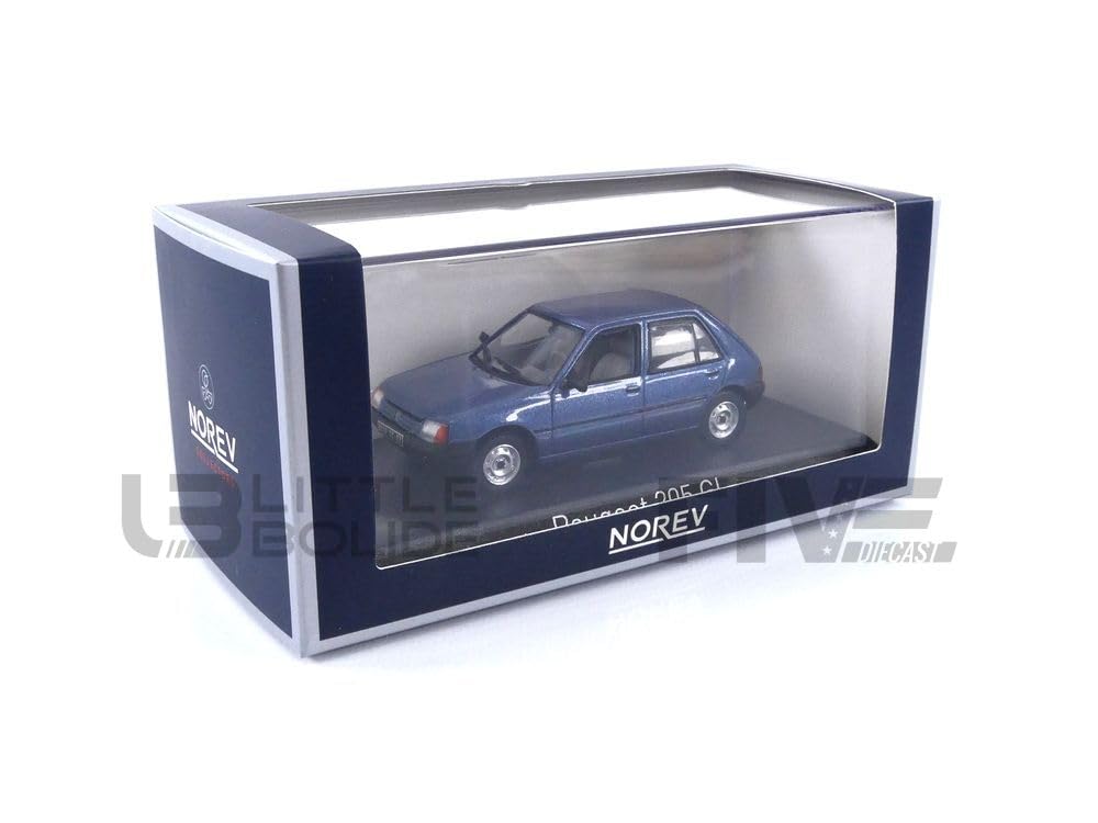 Norev scale Peugeot 205 GL 1988 Ming Blue finished product 1/43