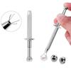 1 Stück Chirurgenstahl Professioneller Push-In-Spritzentyp Quad Prong Kleiner Perlenhalter Greiferkugelfänger Körperpiercing-Werkzeug