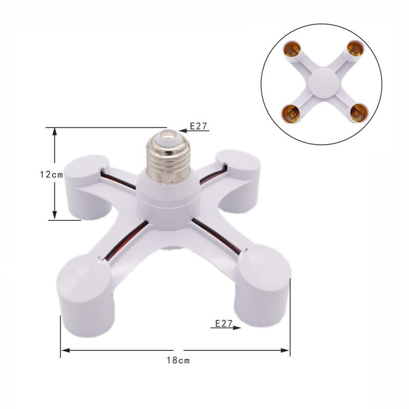 Screw E27 LED Base Light E27 to E27 Splitter Adapter Lamp Holder E27 Socket Blub Holder Converter 3 in 1 / 4 in 1 / 5 in 1