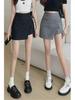 2025 Women's High Waist Irregular A-line Skirt Shorts with Hip-Wrapped Slit
