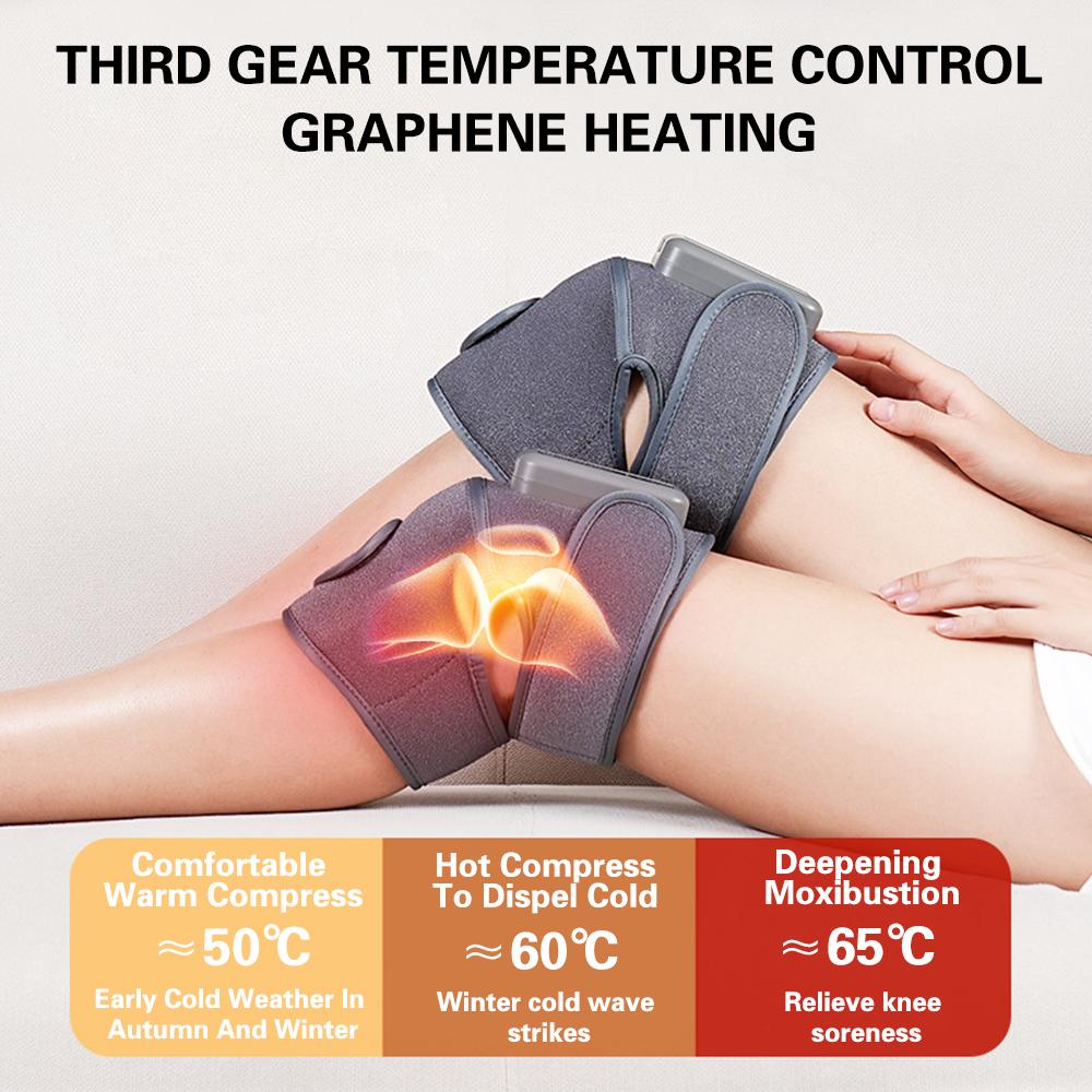 Electric Leg Massager Hot Compress Electric Physiotherapy Instrument Joint Knee Pads Suitable for Arms and Knees