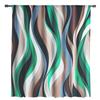Abstract Gradient Line Color Block Green Sheer Curtains for Living Room Decoration Window Curtains Kitchen Tulle Voile Curtains