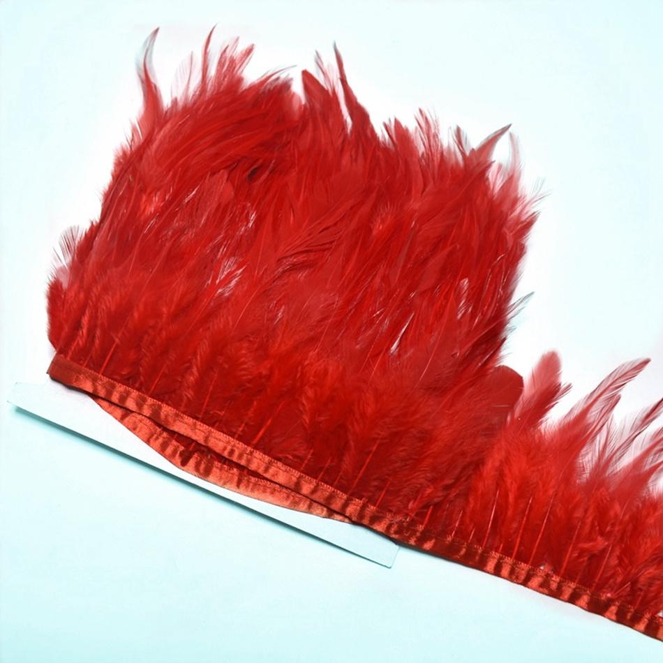 10Meters Natural  Feathers Trim Ribbon Sewing Clothes Handwork Feathers Party Wedding Plumas Crafts DIY Decoration 10-15cm