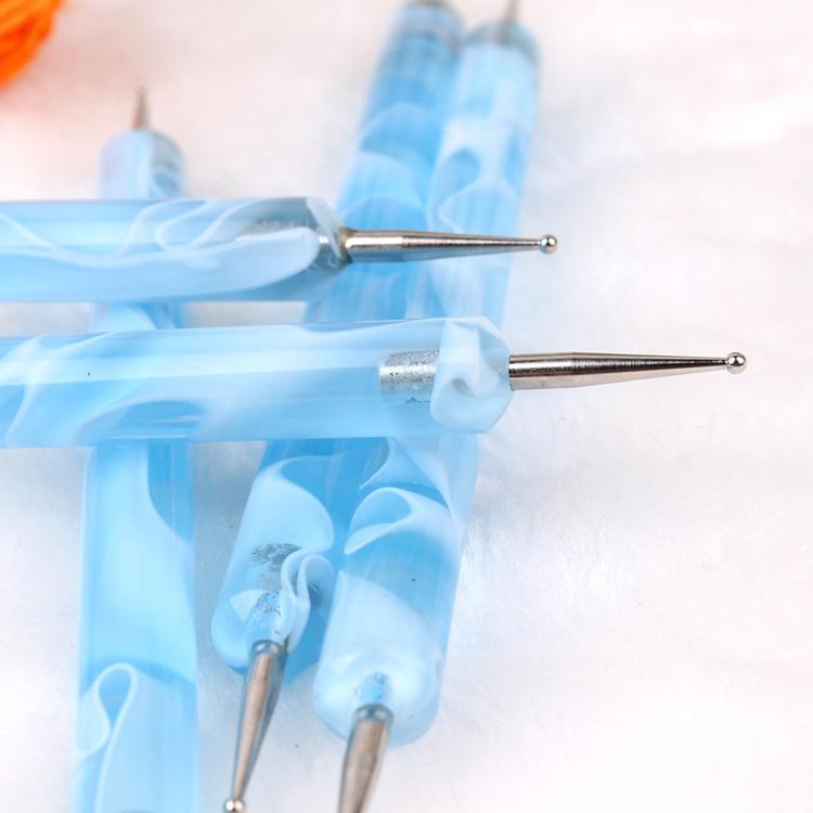 Набор инструментов для точечного дизайна ногтей, 5 шт./набор, простой и безопасный для профессионального или домашнего использования, инструменты-ручки для нанесения точек, краска