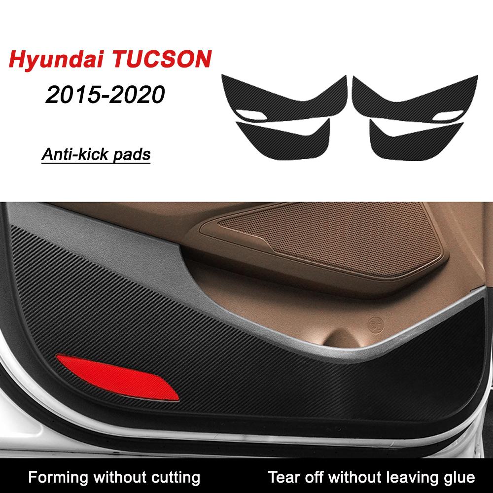 For Hyundai Tucson 2016-2021 Interior Central Control Panel Door Handle 5D Carbon Fiber Stickers Decals Car Styling Accessorie