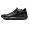 Fashion New Fashion Men Boots High Quality Split Leather Ankle Snow Boots Shoes Warm Fur Plush Winter Shoes Plus Size 38-48