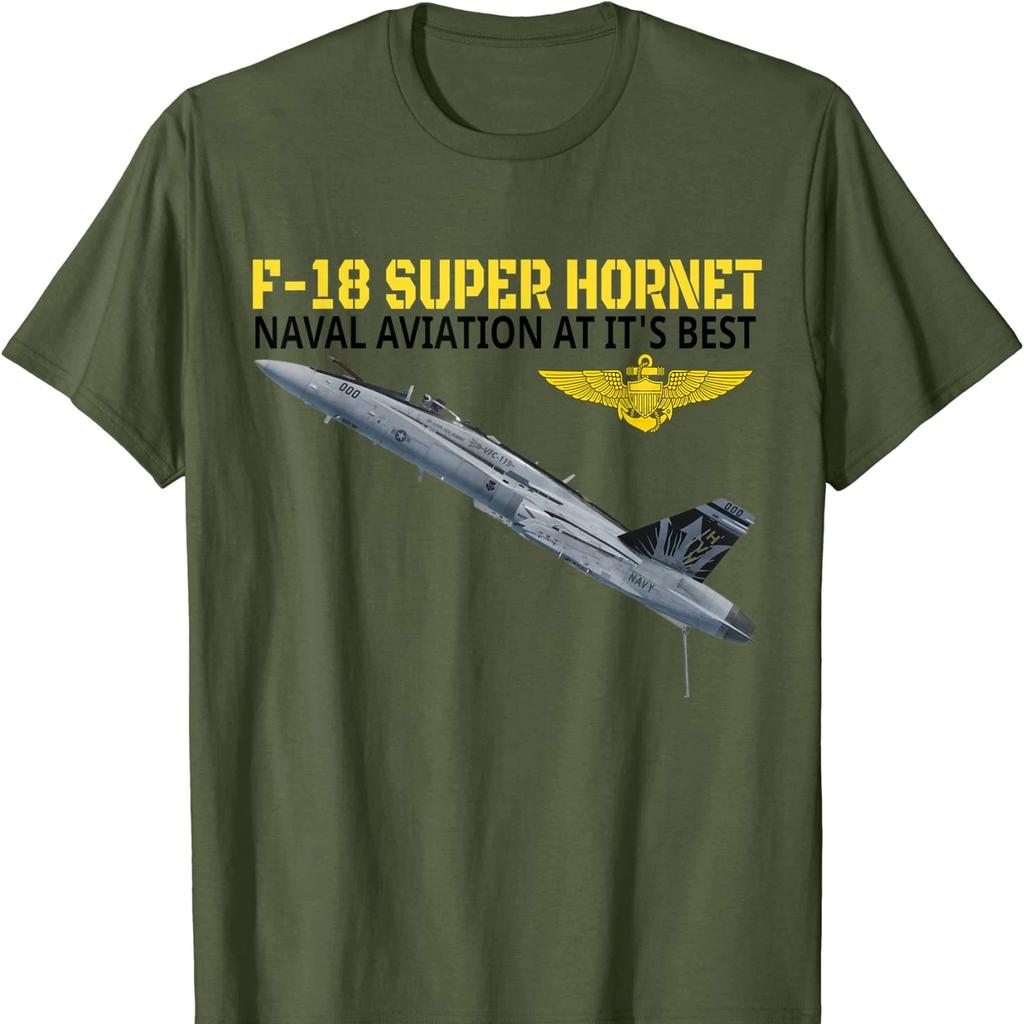 US Naval F18 Super Hornet Multirole Fighter Aircraft TShirt 100 Cotton ONeck Short Sleeve Summer Casual Mens Tshirt