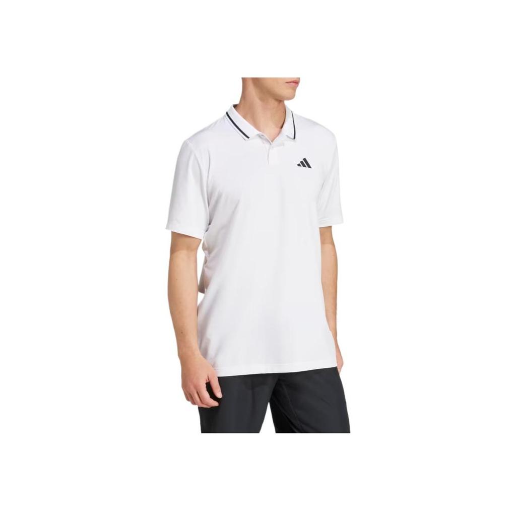 adidas Tennis Climacool Bequem Lässig Vielseitig Kurzarm Poloshirt Herren Poloshirts Weiß JD8644