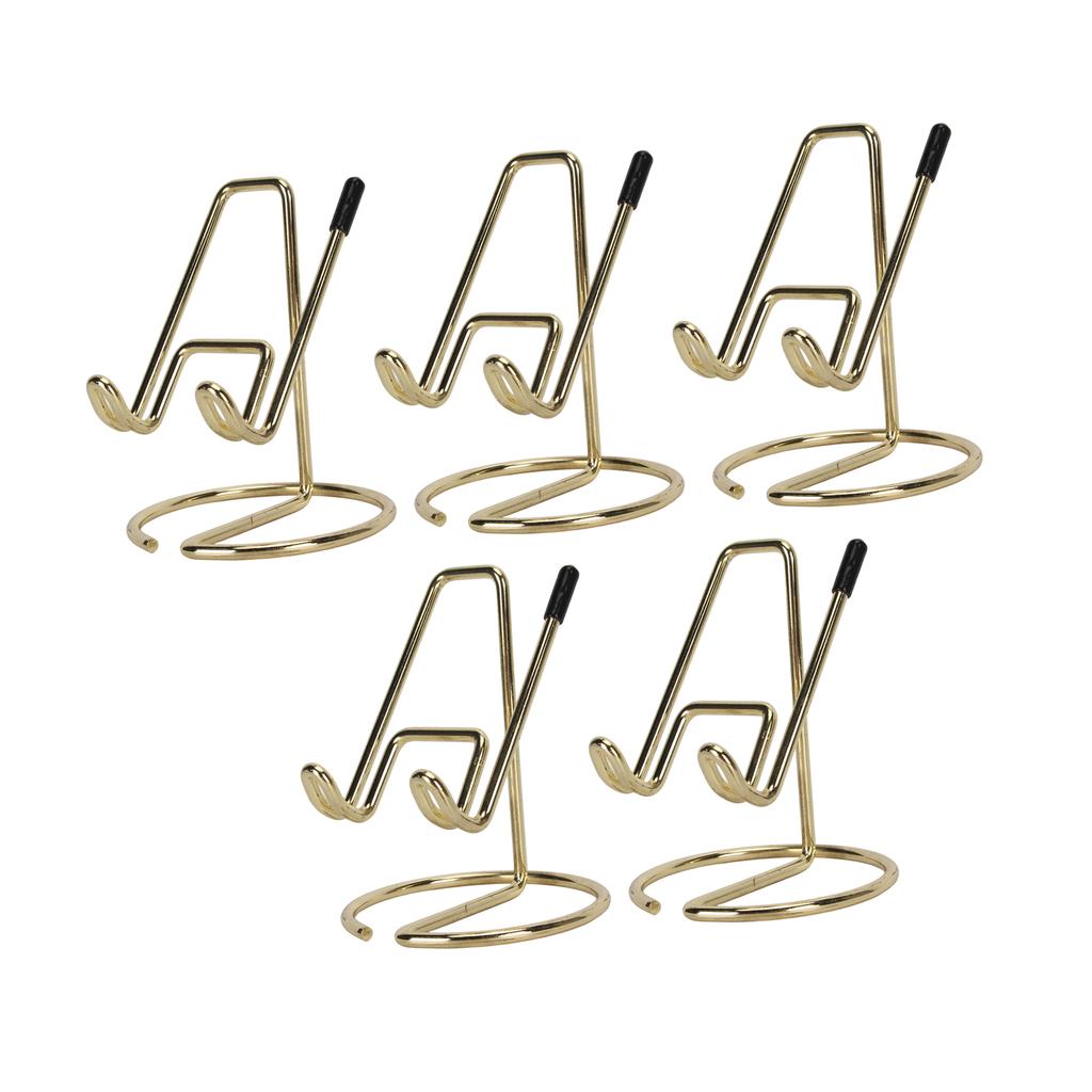 5Pcs Metal Desk Cell Phone Stand Cute Electroplated Metal Mobile Phone Stand Holder Desktop Accessor