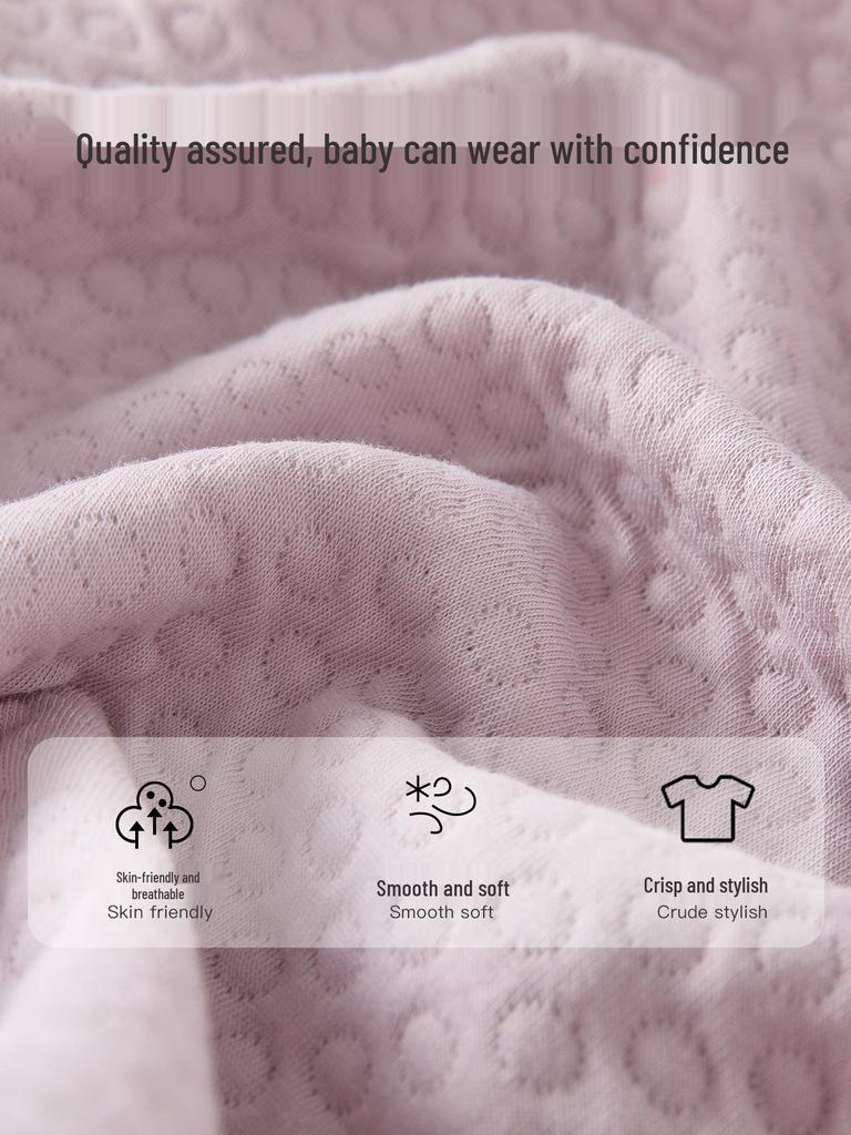 Infant Quilted Winter Set: Baby Warm Underwear with Split Clothes, Autumn Pants & Shirts