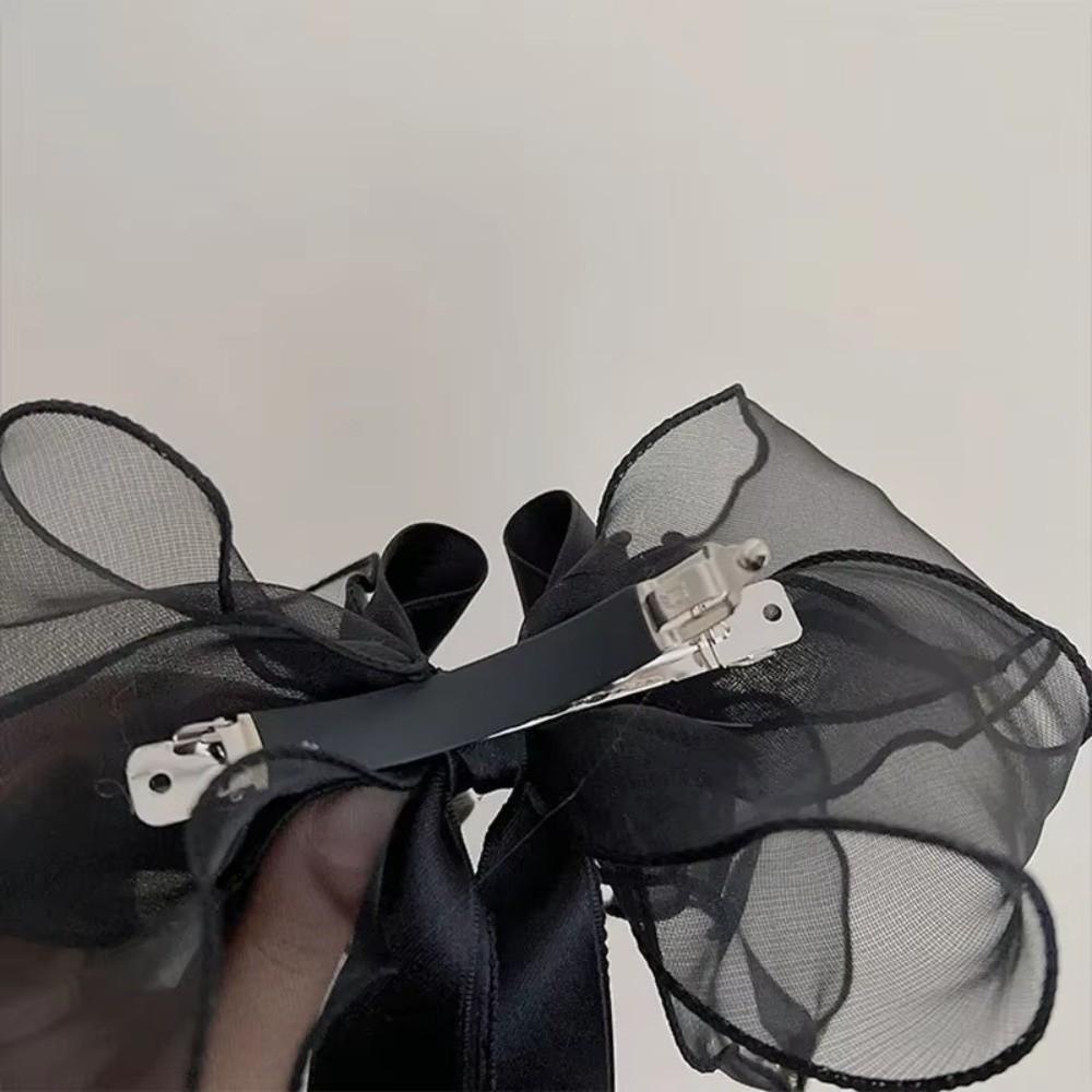 Sweet Chiffon Bow Hair Clip Elegant Hair Accessories New Girls Barrettes  Women Headwear Gift