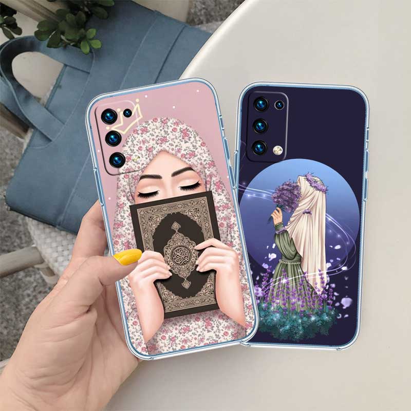 NH33 Islamic Muslim Girls text Phone Case for Motorola Moto G40 G04 G05 One Ace Action  Fusion + Plus Hyper Macro Vision Zoom