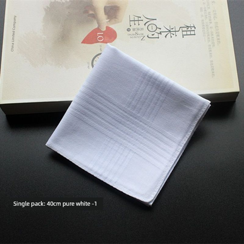 

Сделай сам Чисто-белый Отбеленный и Окрашенный Элегантный Носовой платок для Джентльменов Single pack: 40cm pure white -1